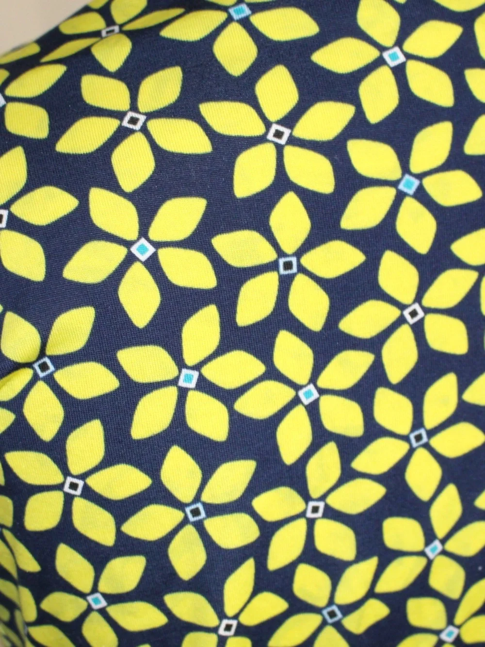 Diane Von Furstenberg, Navy and Lime Floral Print Wrap Dress